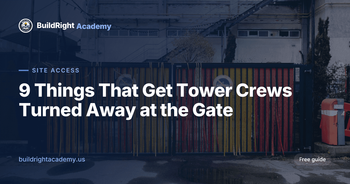 9 Things That Get Tower Crews Turned Away at the Gate